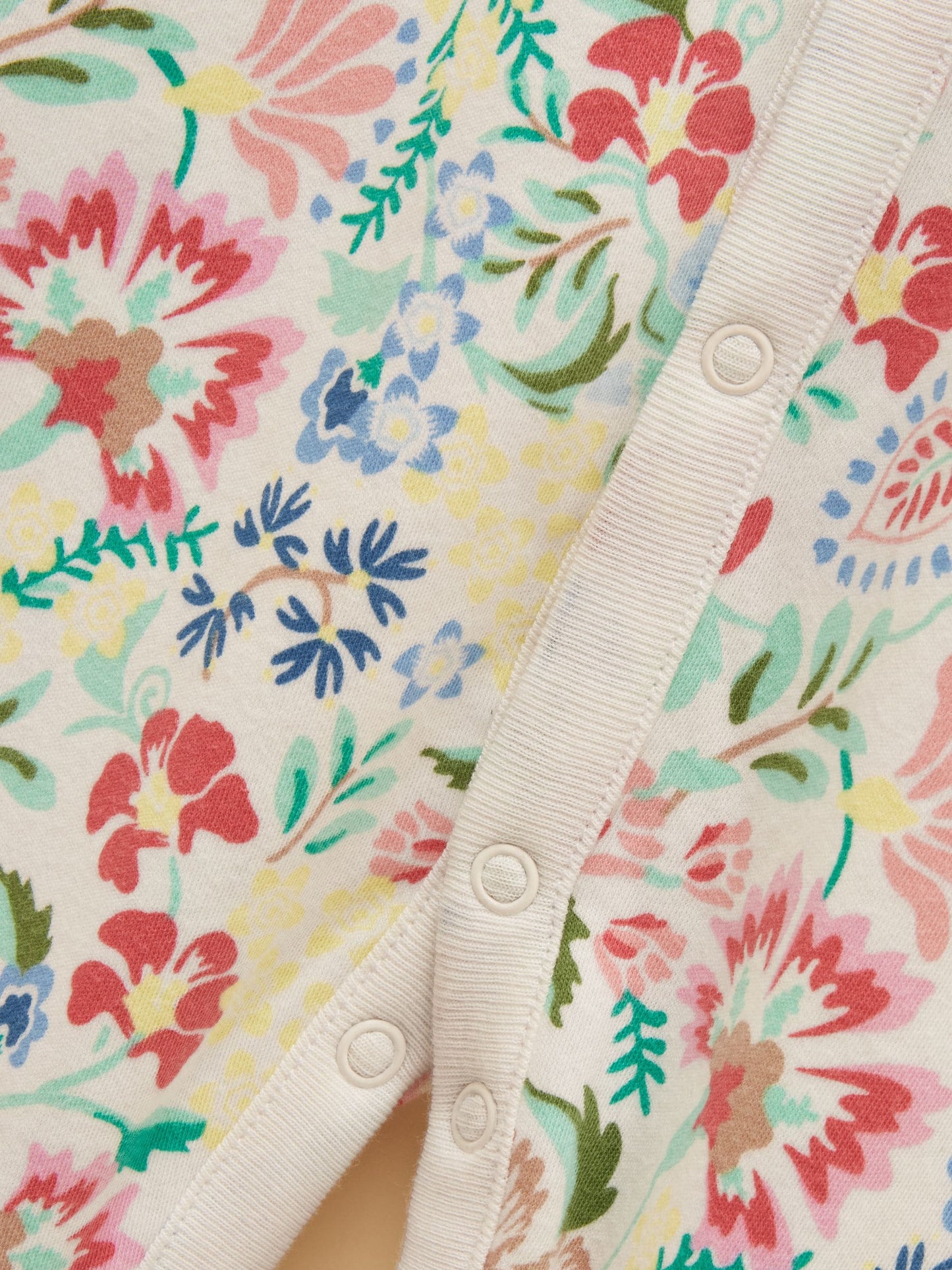 Joules Razamataz Multi Floral Cotton Babygrow image 5