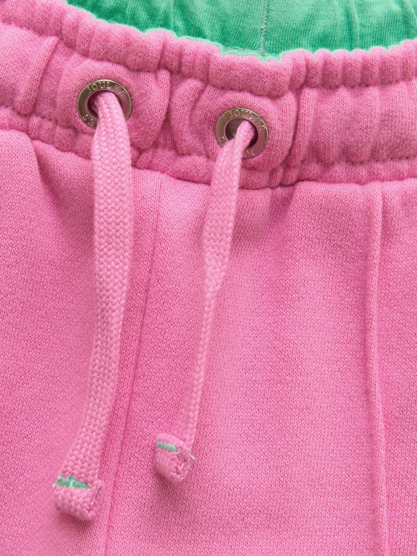 Joules Girls' Pink Cotton Wide Leg Joggers image 3