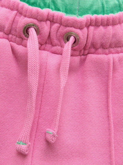 Joules Girls' Pink Cotton Wide Leg Joggers image 3