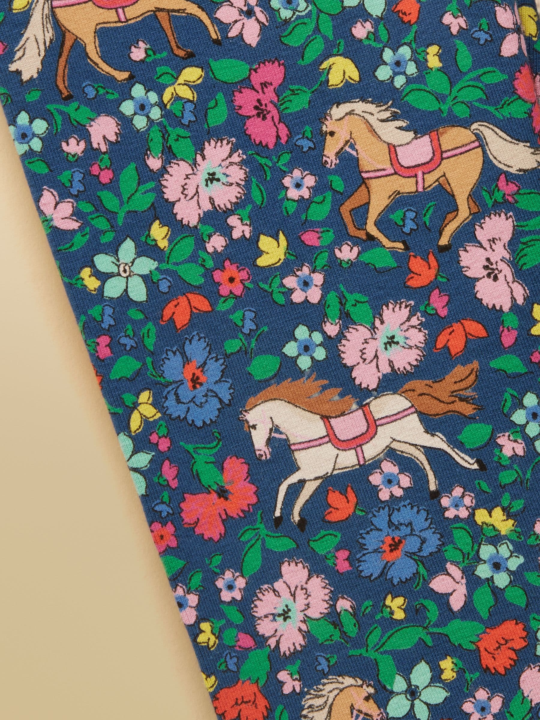 Joules Girls' Deedee Navy Horse & Pink Multipack Leggings (2 Pack) image 4