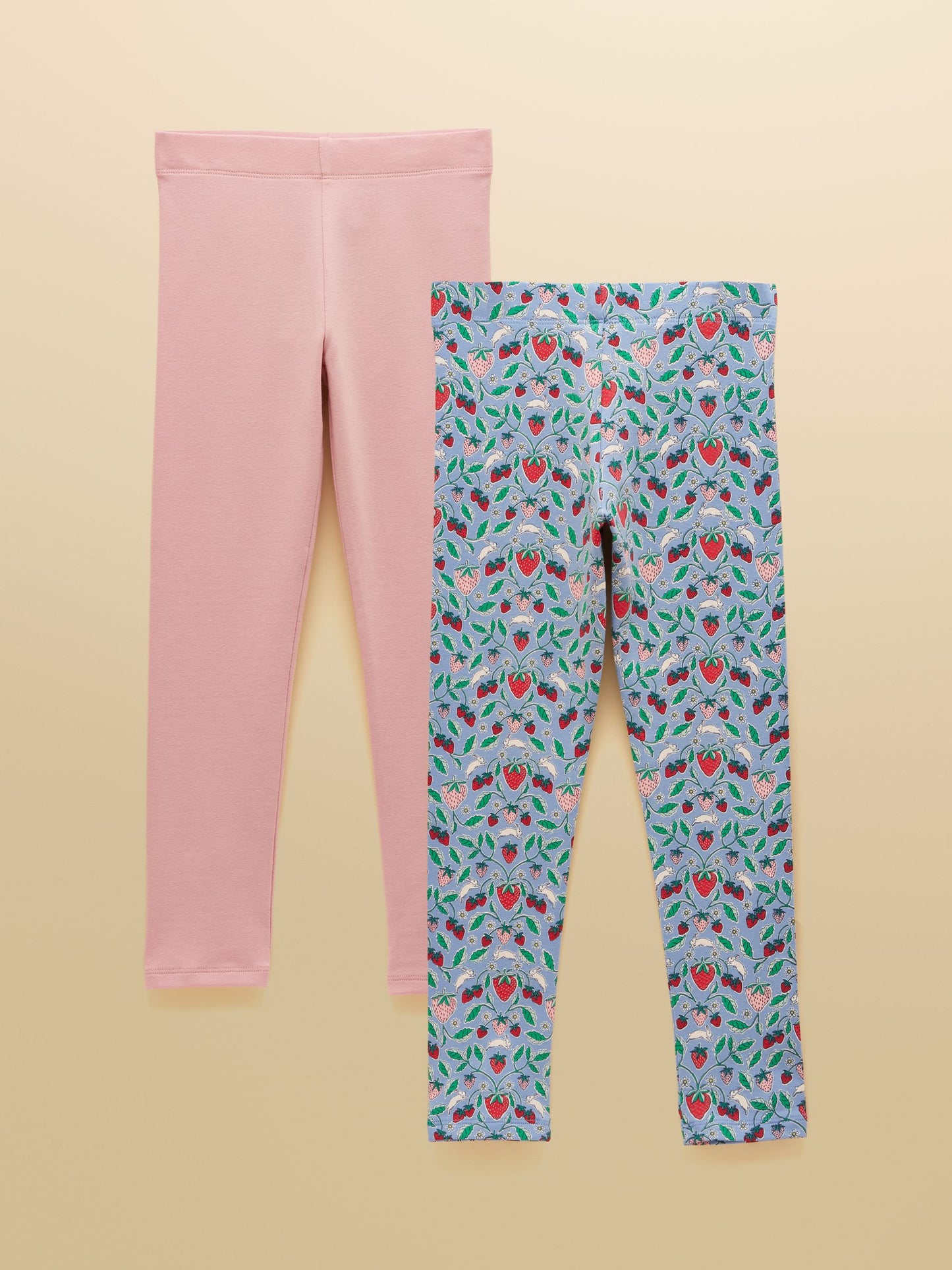 Joules Girls' Deedee Blue & Pink Multipack Leggings (2 Pack) image 1