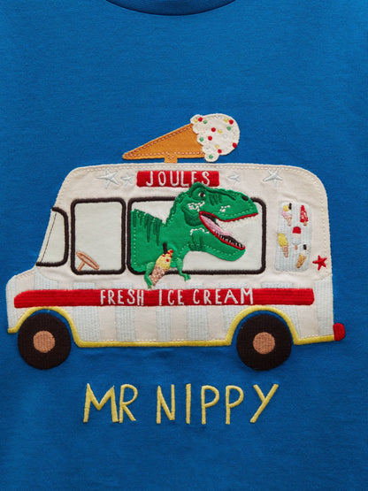 Joules Boys' Archie Blue Applique Graphic T-Shirt image 5