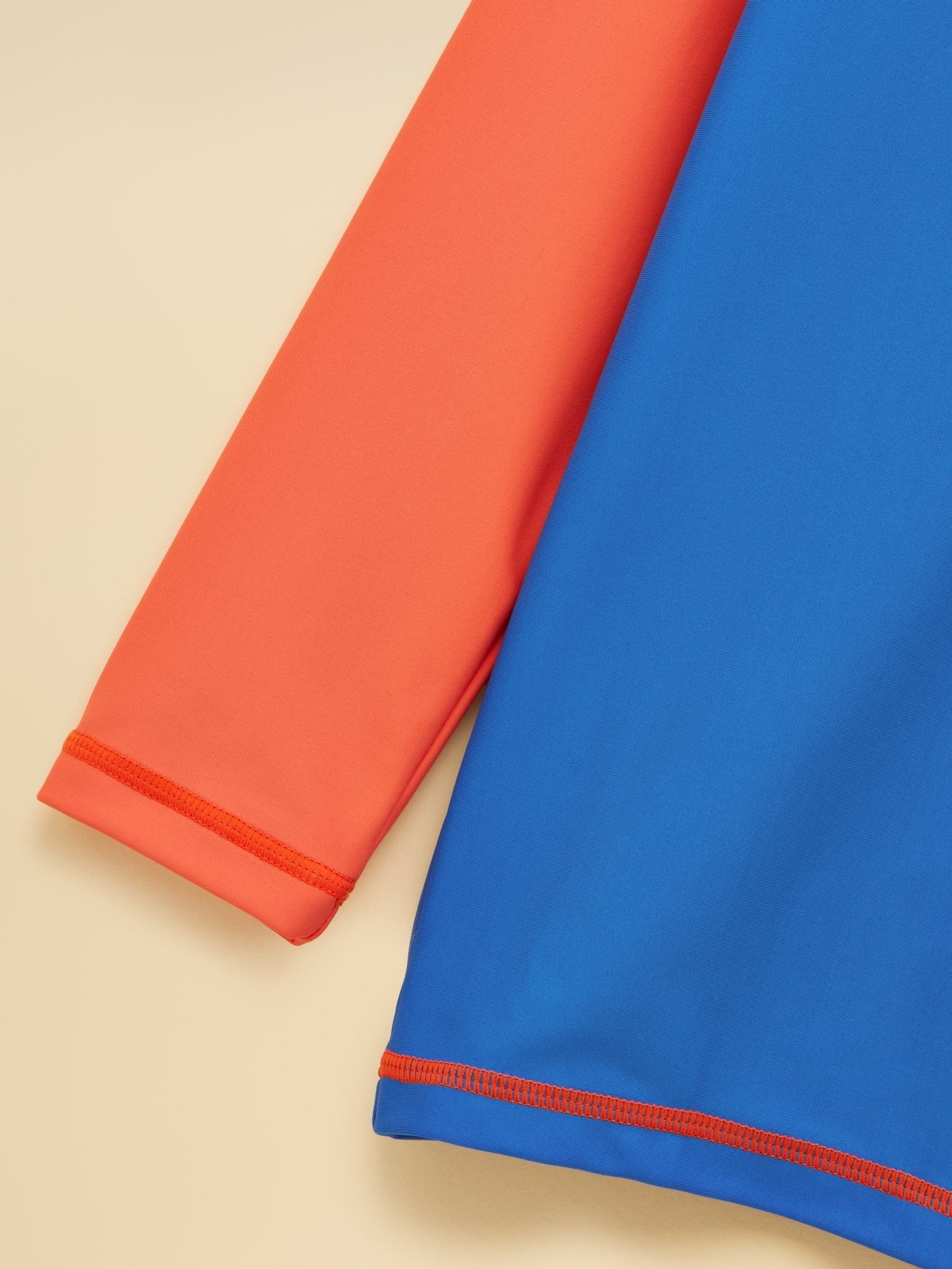 Joules Boys' Wave Blue & Orange Sunsafe Swim Vest image 6