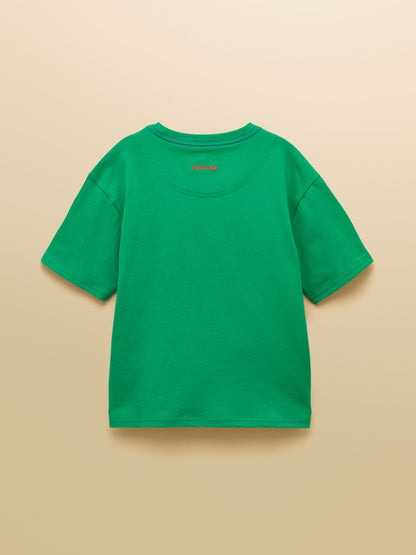 Joules Boys' Archie Green Dog Applique Graphic T-Shirt image 5