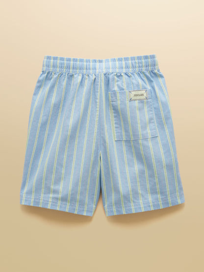 Dsiney Kidz - Joules Boys' Hadley Blue Striped Cotton Woven Shorts image 2