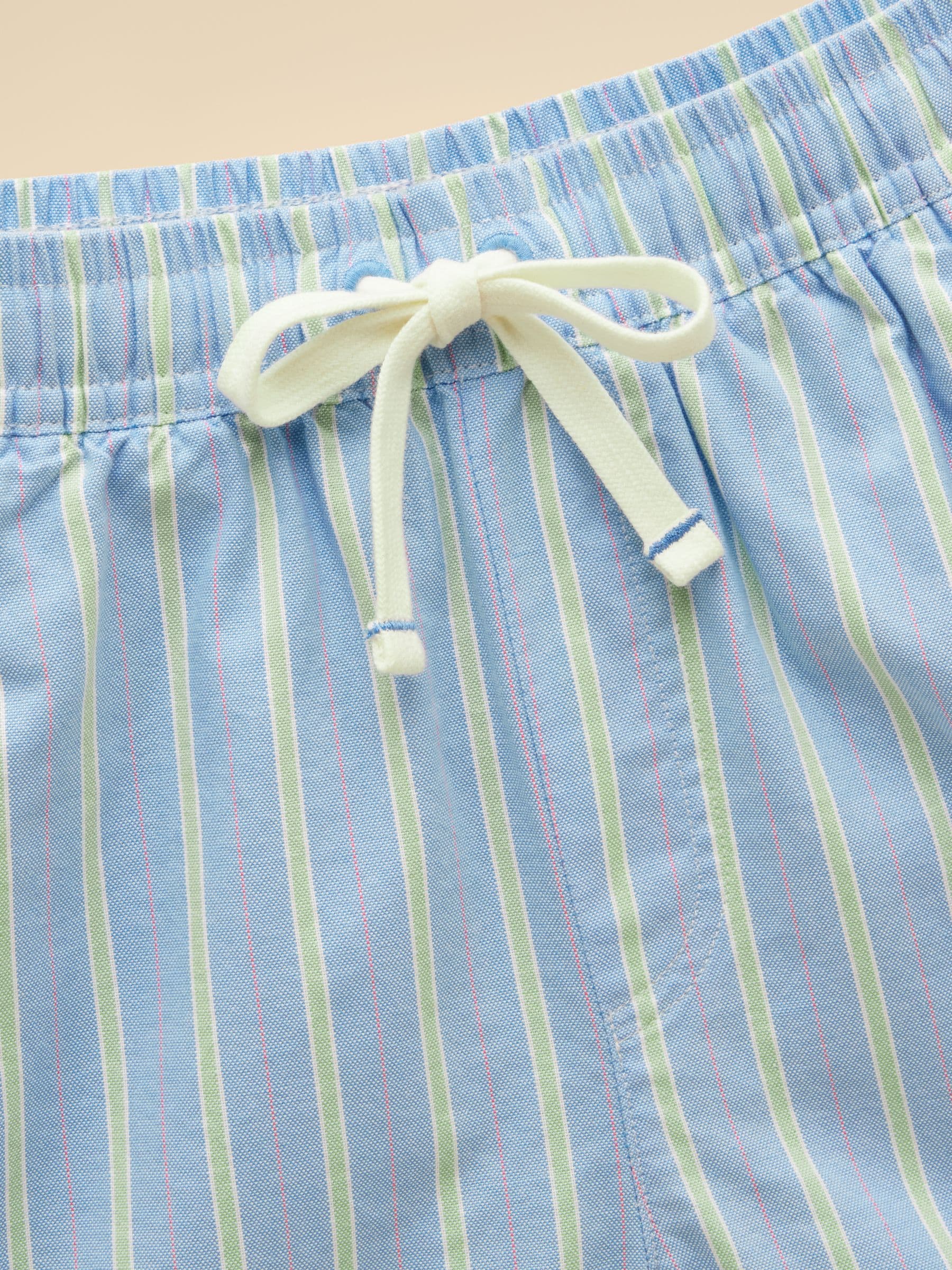 Dsiney Kidz - Joules Boys' Hadley Blue Striped Cotton Woven Shorts image 5