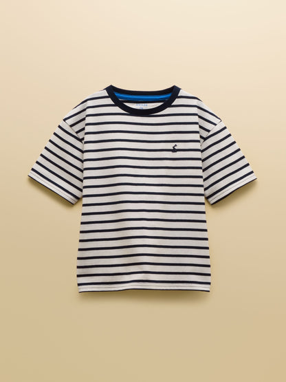 Joules Boys' Let's Go Orange & Navy Short Sleeve T-Shirts 2 Pack image 2