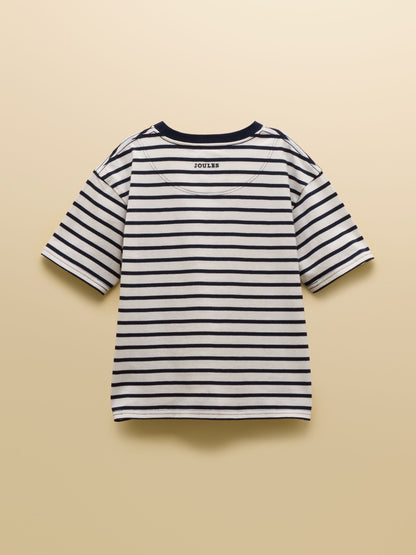 Joules Boys' Let's Go Orange & Navy Short Sleeve T-Shirts 2 Pack image 4