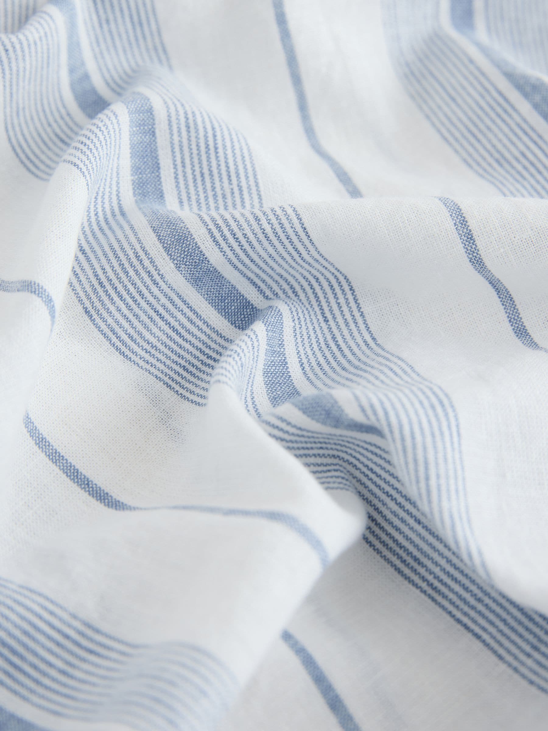 Dsiney Kidz - White Stripe Short Sleeve Linen Blend Shirt (3-16yrs) image 7
