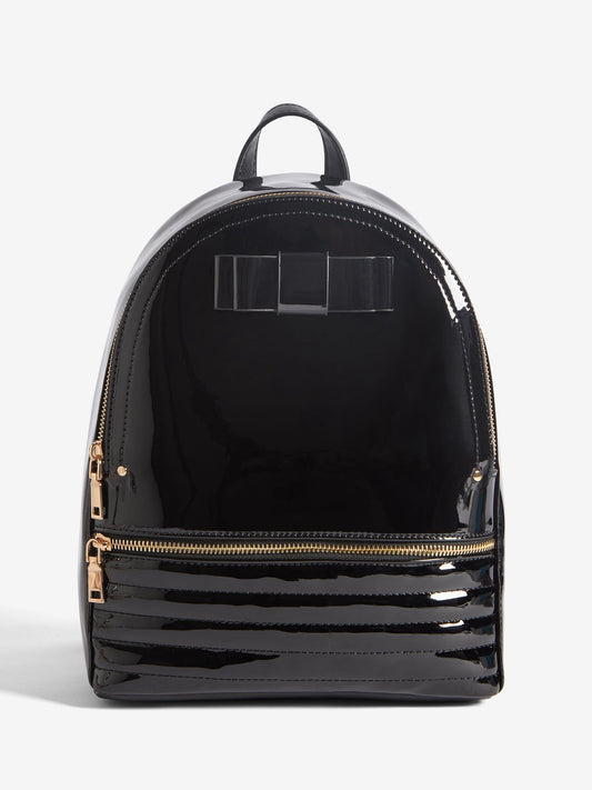 Lipsy Black Bow Detail School Backpack image 1