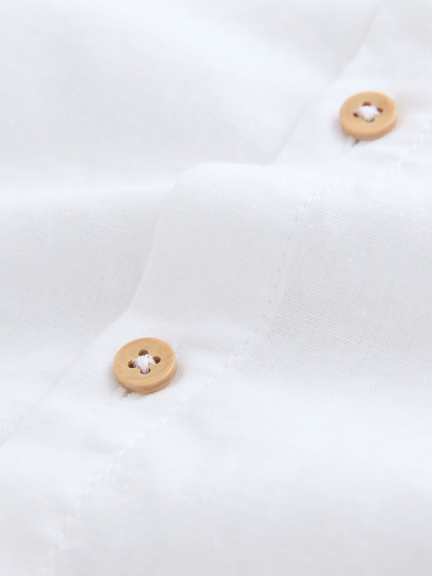 Dsiney Kidz - White Long Sleeve Relaxed Linen Blend Shirt (3-16yrs) image 8