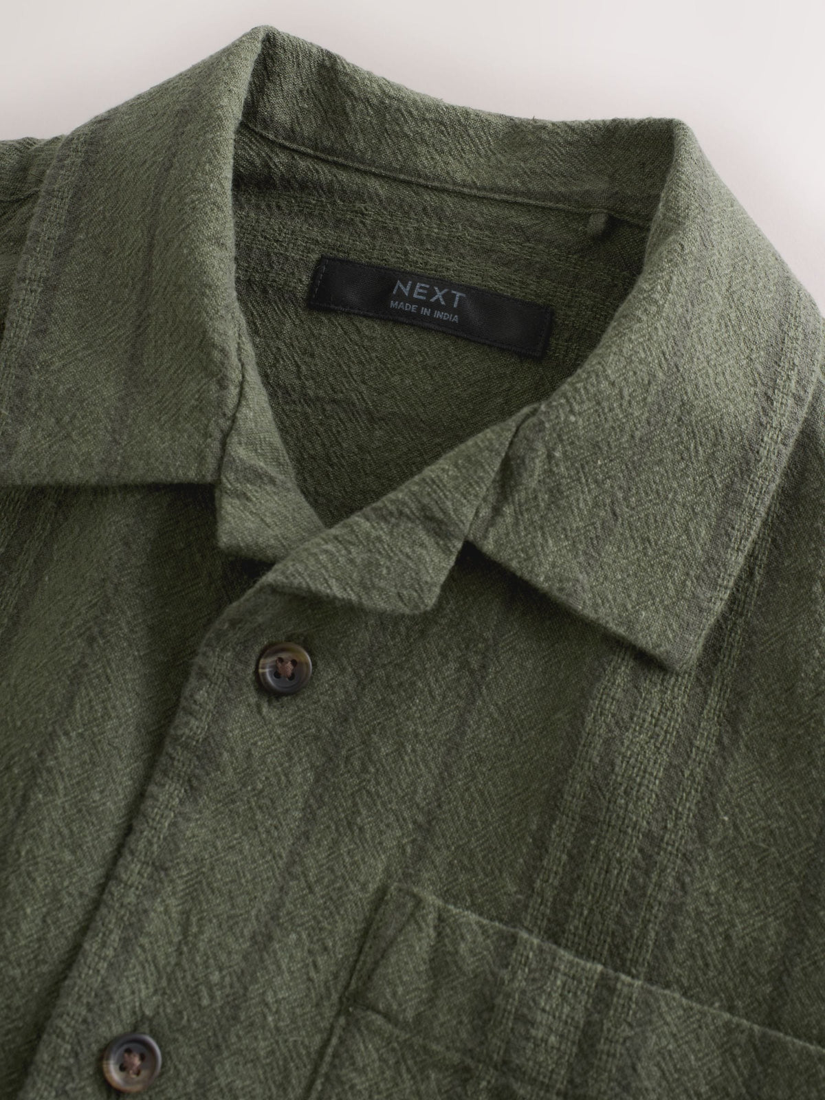 Dsiney Kidz - Khaki Green Short Sleeve Textured Shirt and Shorts Set (3-16yrs) image 9