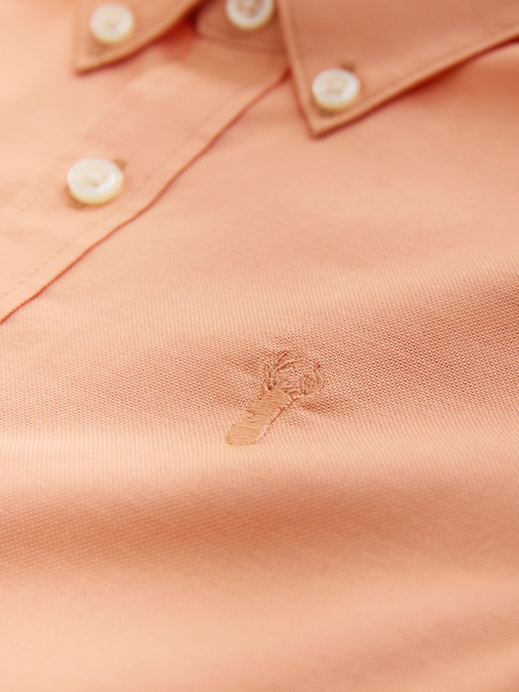 Dsiney Kidz - Orange Logo Short Sleeve Cotton Rich Oxford Shirt (3-16yrs) image 3