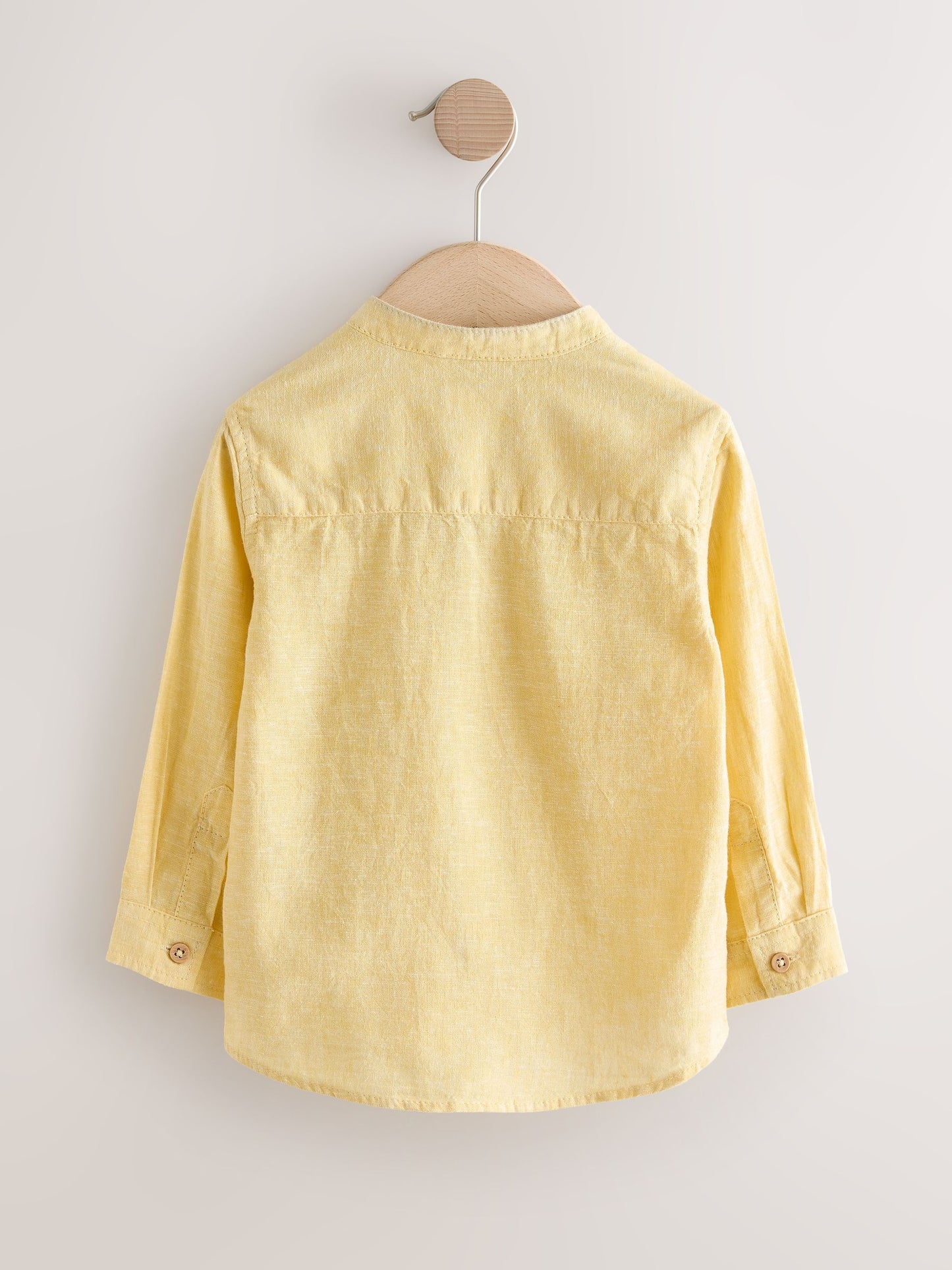 Dsiney Kidz - Yellow Grandad Collar Linen Mix Shirt (3mths-7yrs) image 6