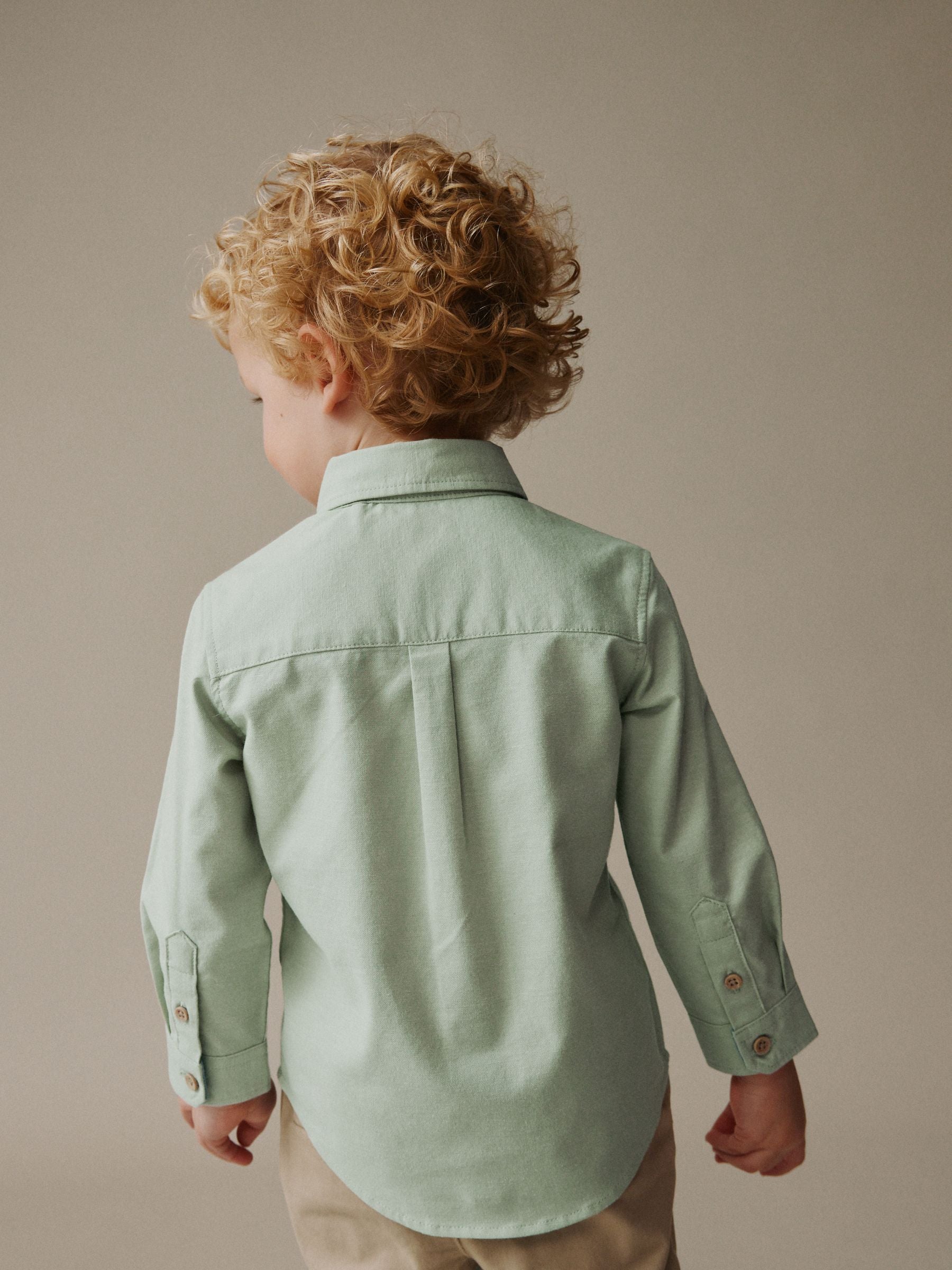 Dsiney Kidz - Green Character Long Sleeve Oxford Shirt (3mths-7yrs) image 3