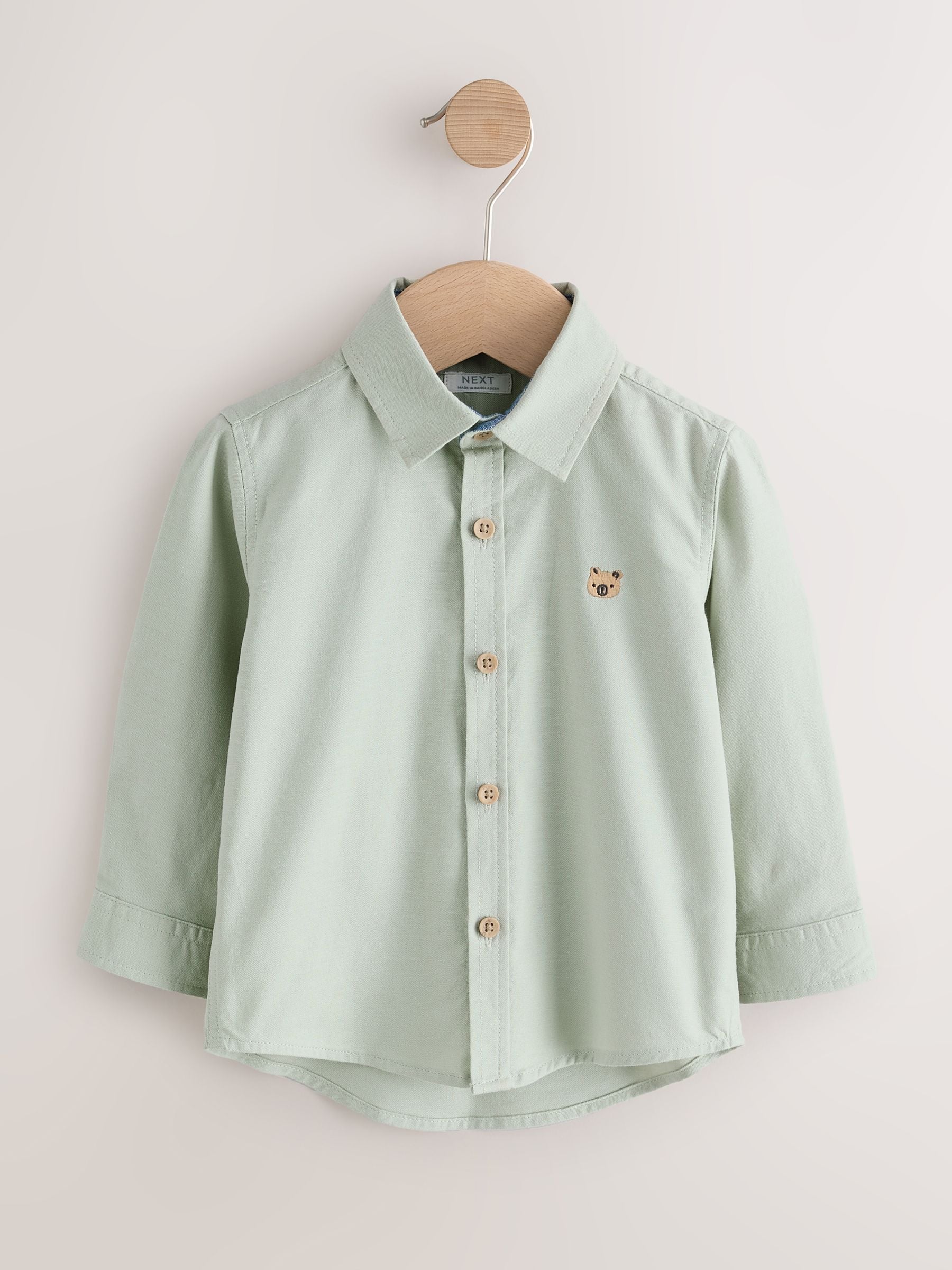 Dsiney Kidz - Green Character Long Sleeve Oxford Shirt (3mths-7yrs) image 5
