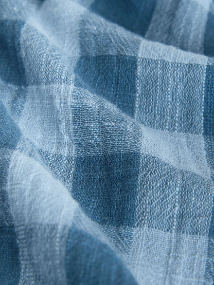 Dsiney Kidz - Blue Long Sleeve Check Hooded Shirt (3mths-7yrs) image 8