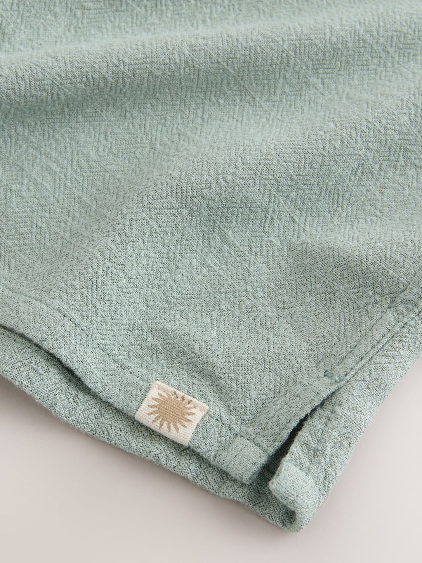 Dsiney Kidz - Sage Green Short Sleeves Linen Blend Revere Collar Shirt (3mths-7yrs) image 8