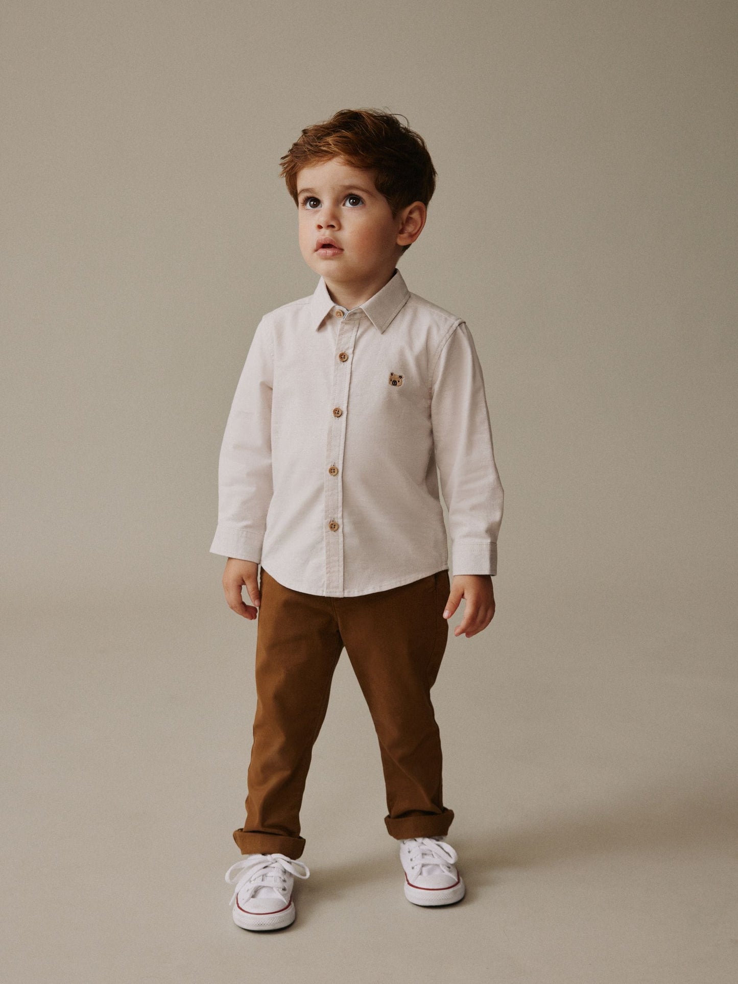 Dsiney Kidz - Ecru Character Long Sleeve Oxford Shirt (3mths-7yrs) image 2