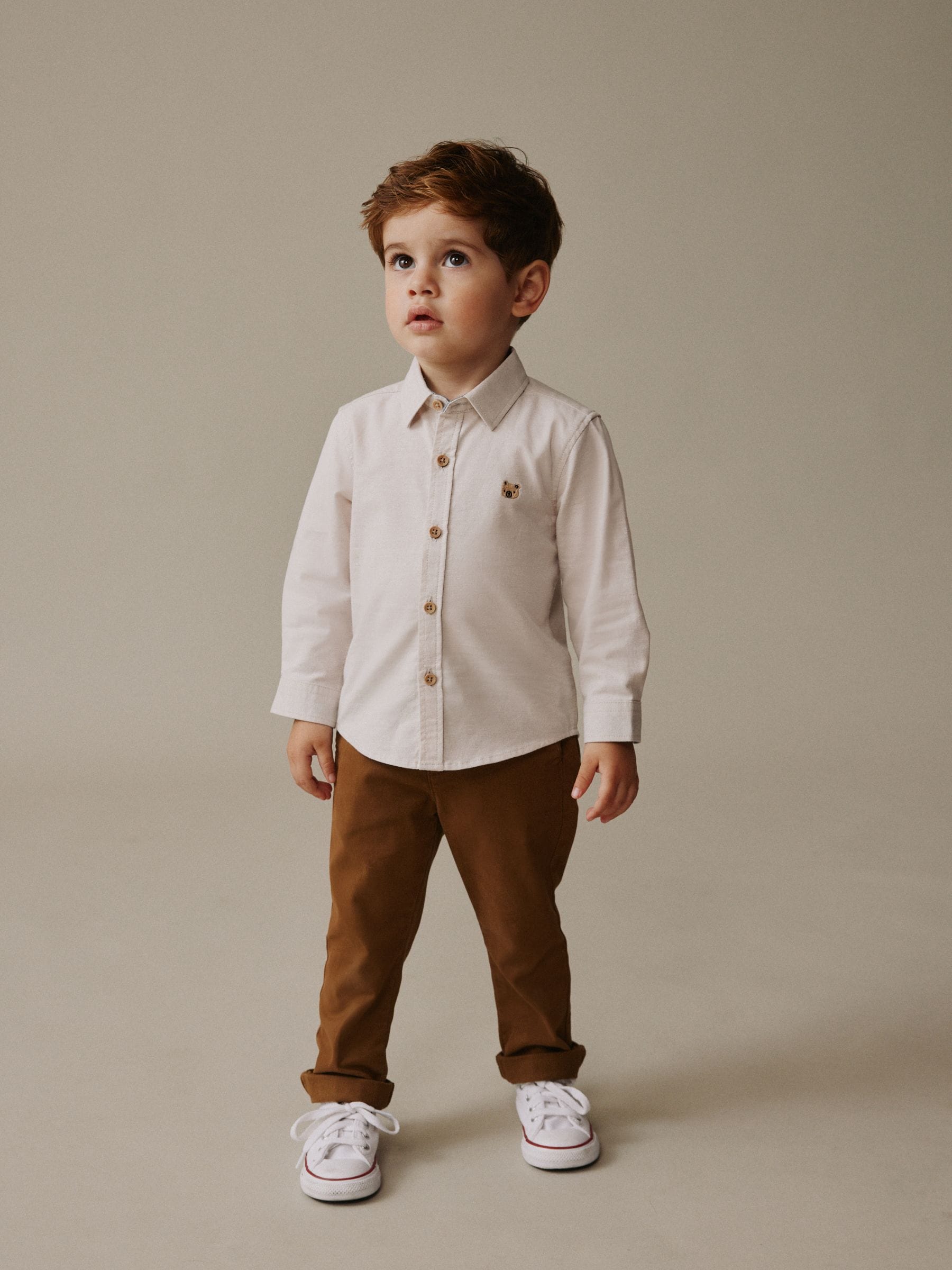 Dsiney Kidz - Ecru Character Long Sleeve Oxford Shirt (3mths-7yrs) image 2
