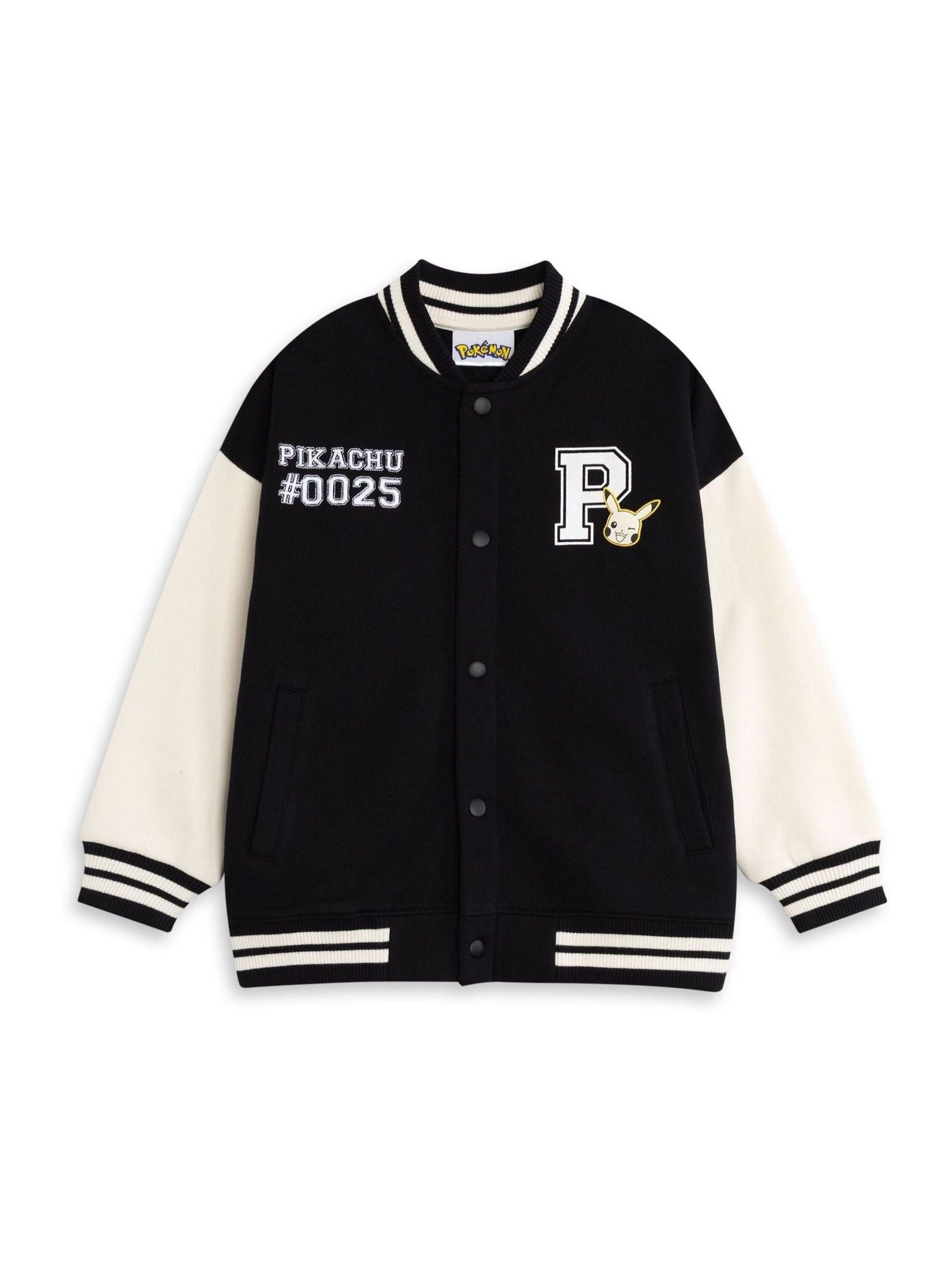 Dsiney Kidz - Vanilla Underground Black Pokemon Pikachu Bomber Jacket image 1