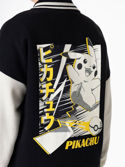 Dsiney Kidz - Vanilla Underground Black Pokemon Pikachu Bomber Jacket image 2