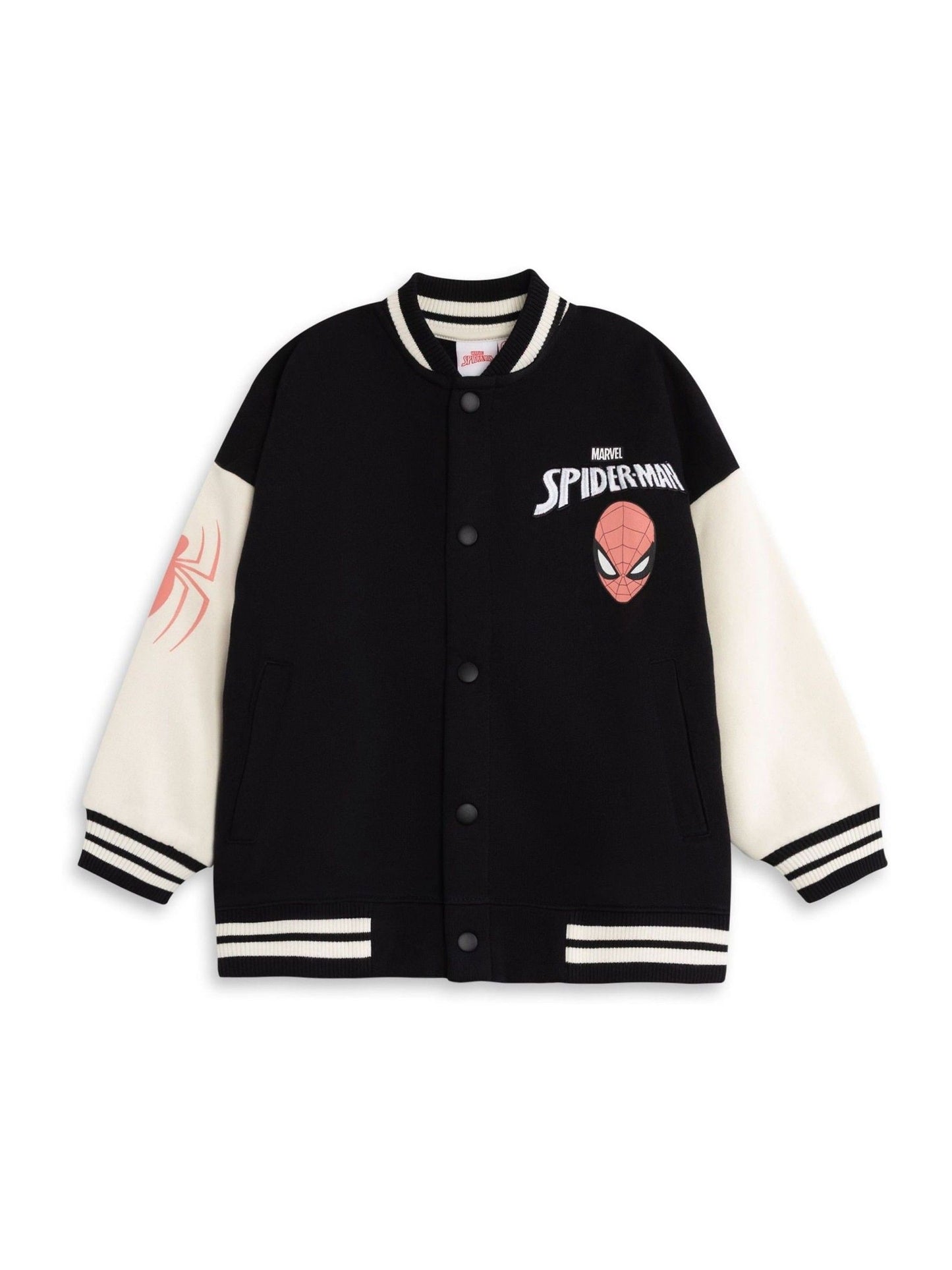 Dsiney Kidz - Vanilla Underground Black Marvel Spiderman Bomber Jacket image 1