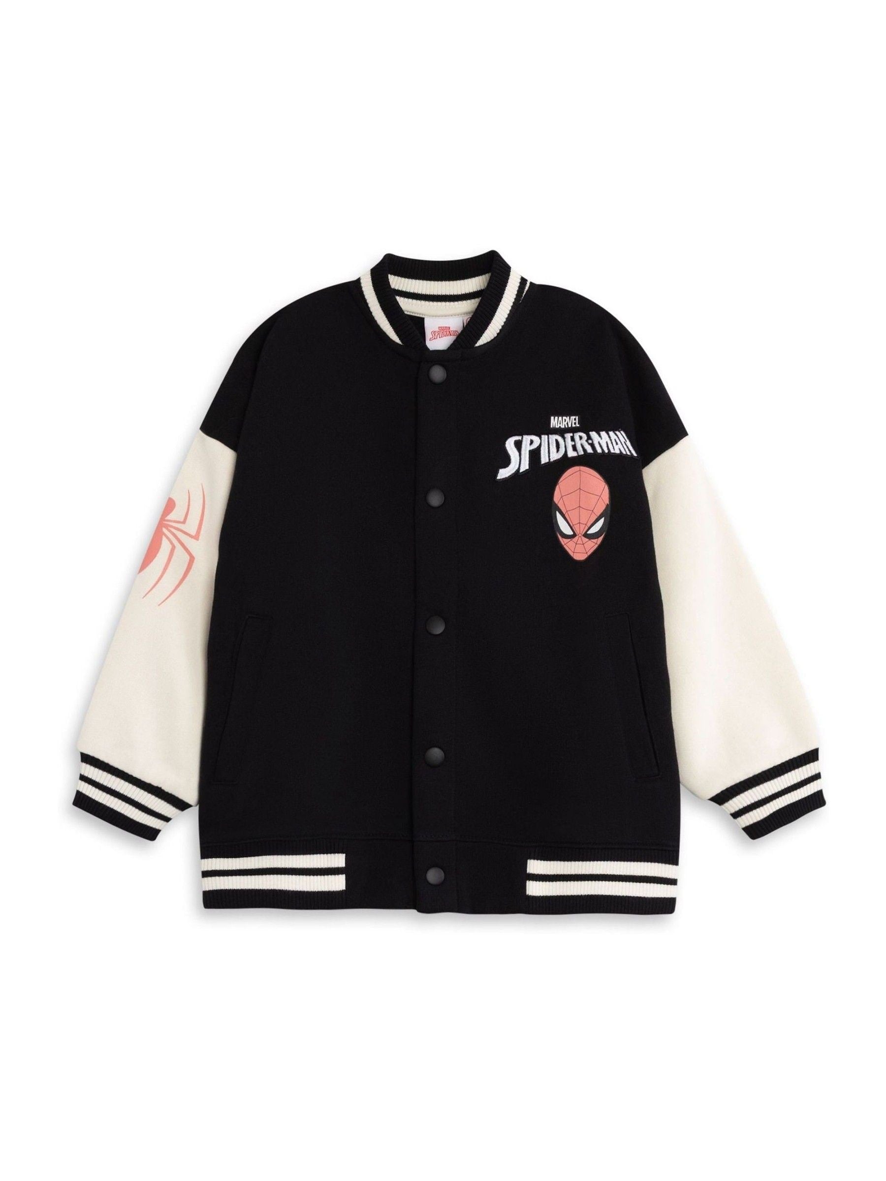 Dsiney Kidz - Vanilla Underground Black Marvel Spiderman Bomber Jacket image 1