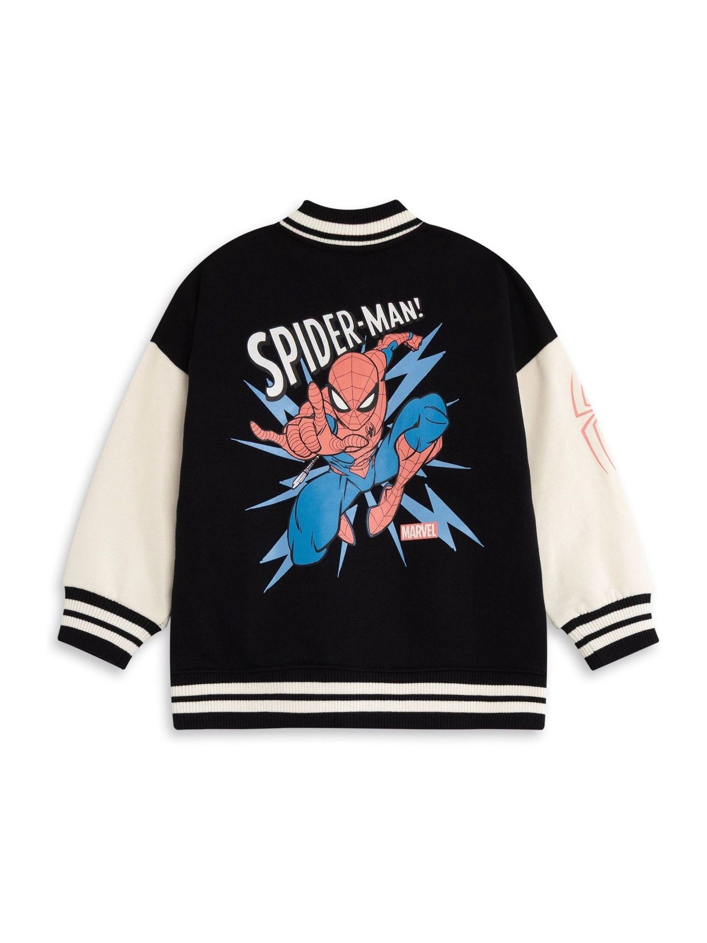 Dsiney Kidz - Vanilla Underground Black Marvel Spiderman Bomber Jacket image 2