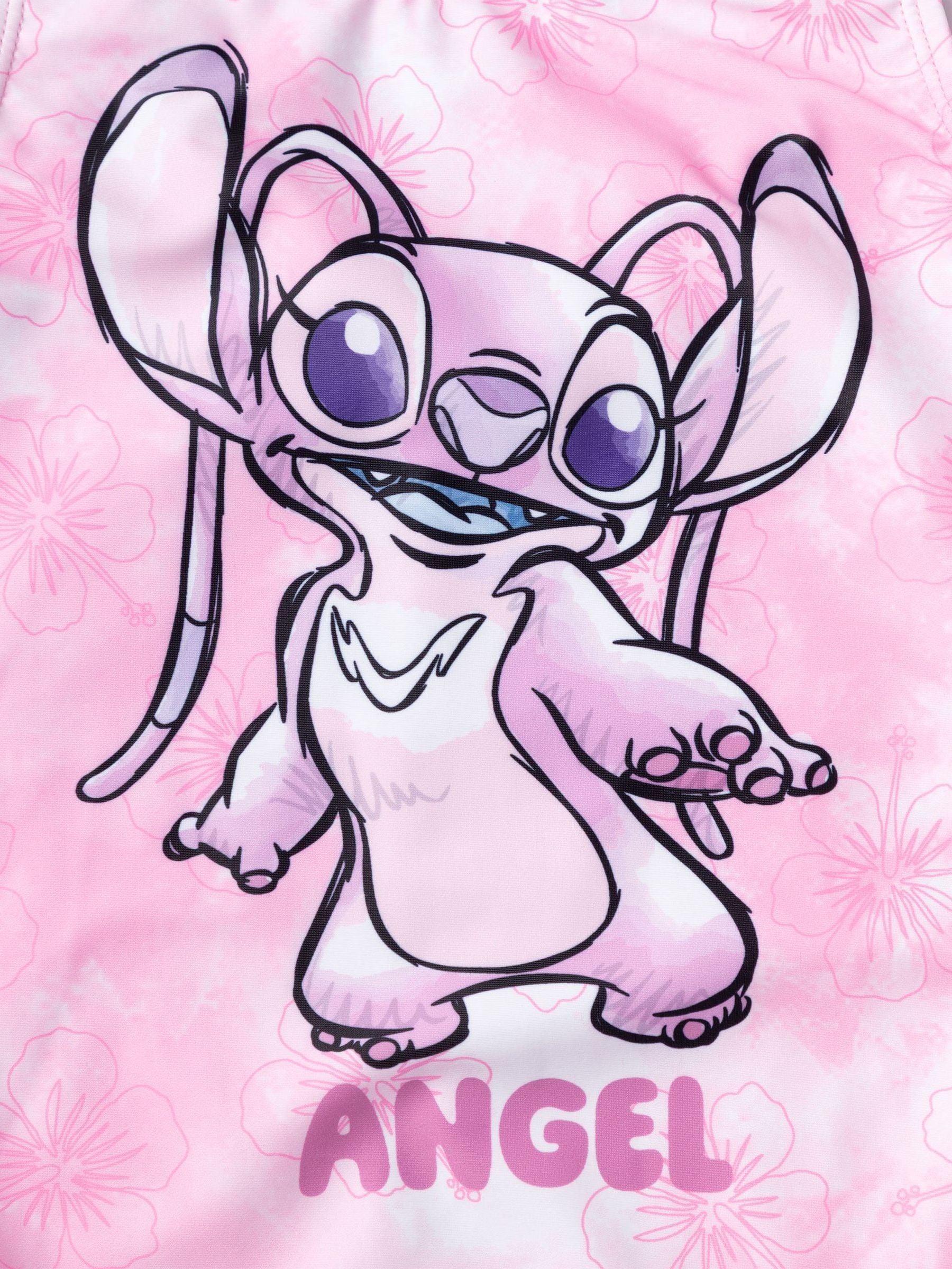Dsiney Kidz - Vanilla Underground Pink Girls Disney Lilo & Stitch Multicoloured Stitch Swimsuit image 5