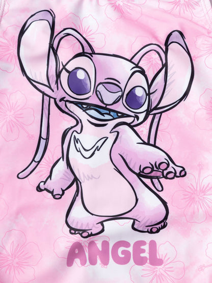 Dsiney Kidz - Vanilla Underground Pink Girls Disney Lilo & Stitch Multicoloured Stitch Swimsuit image 5