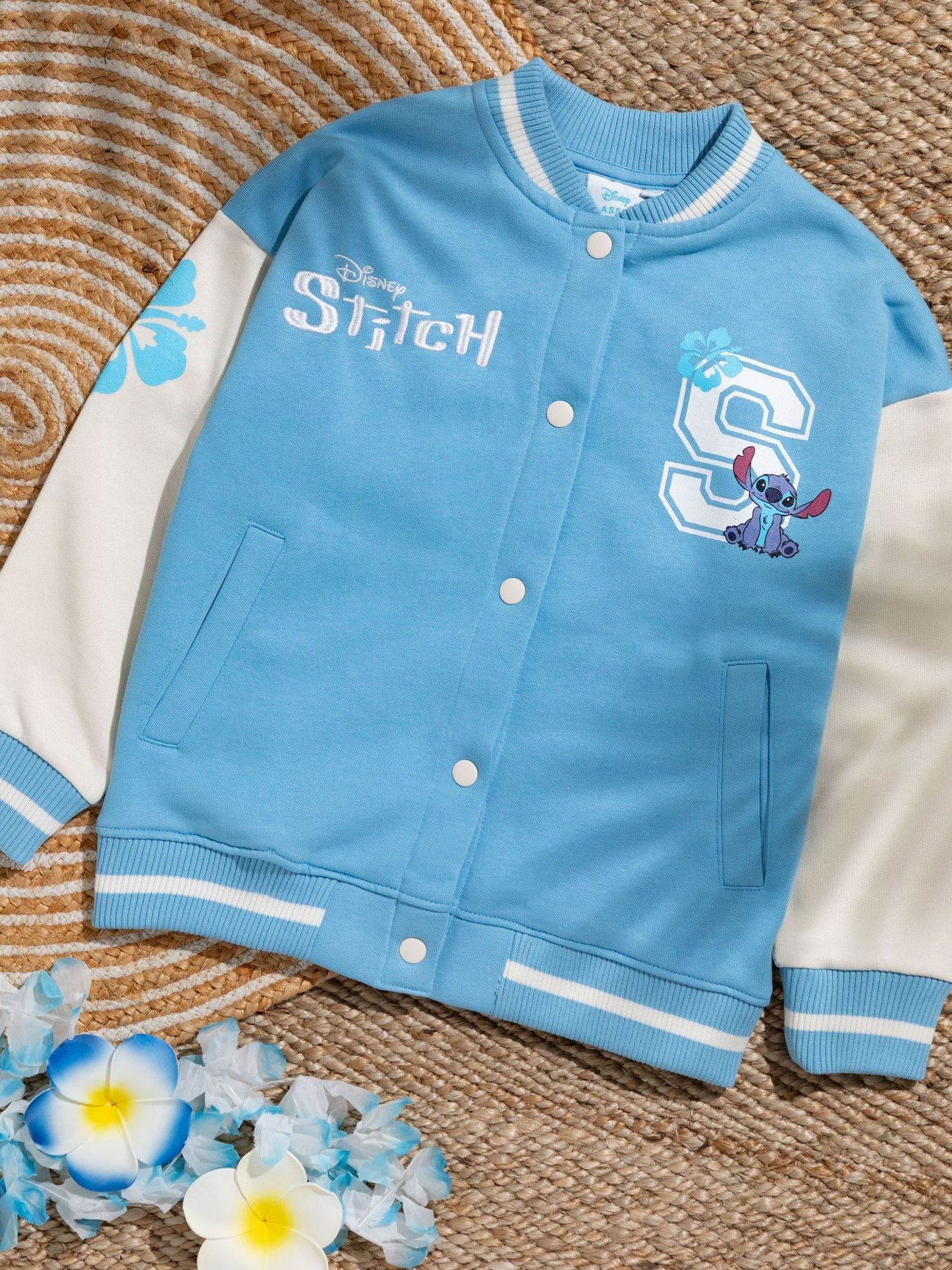 Dsiney Kidz - Vanilla Underground Blue Girls Disney Stitch Bomber Jacket image 2