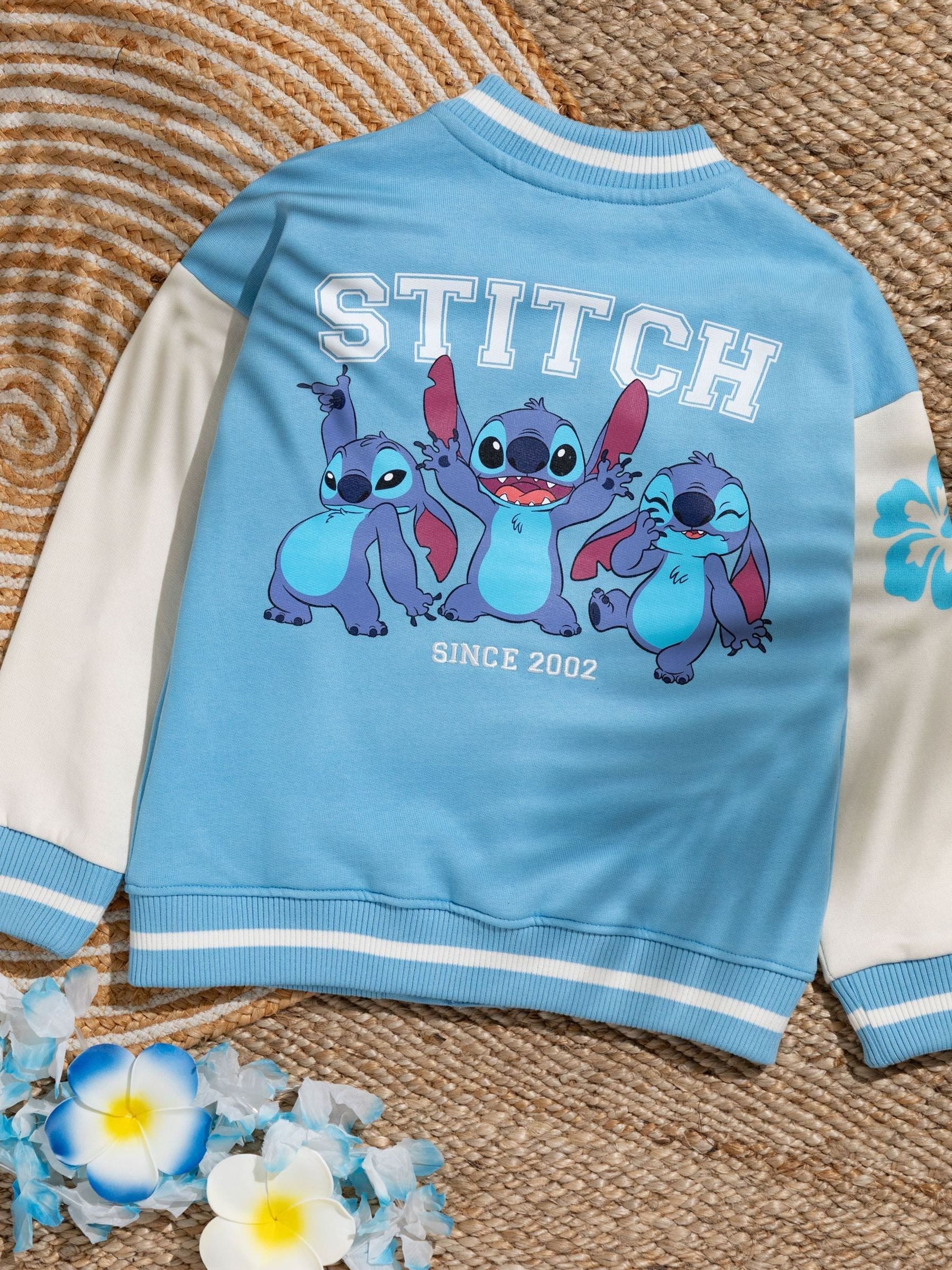 Dsiney Kidz - Vanilla Underground Blue Girls Disney Stitch Bomber Jacket image 3