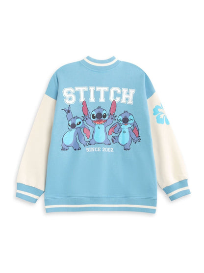 Dsiney Kidz - Vanilla Underground Blue Girls Disney Stitch Bomber Jacket image 4