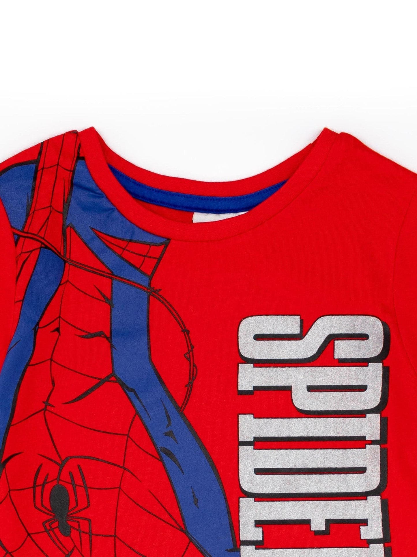 Dsiney Kidz - Vanilla Underground Blue Boys Marvel Spiderman Short Sleeve Short Leg 100% Cotton Pyjamas Set image 4