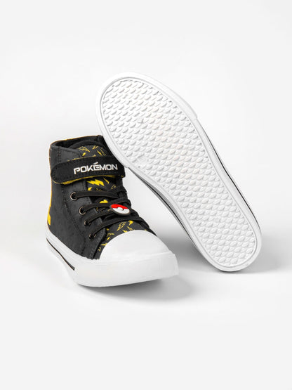 Dsiney Kidz - Vanilla Underground Black Pokemon Pikachu Laced Trainers image 4