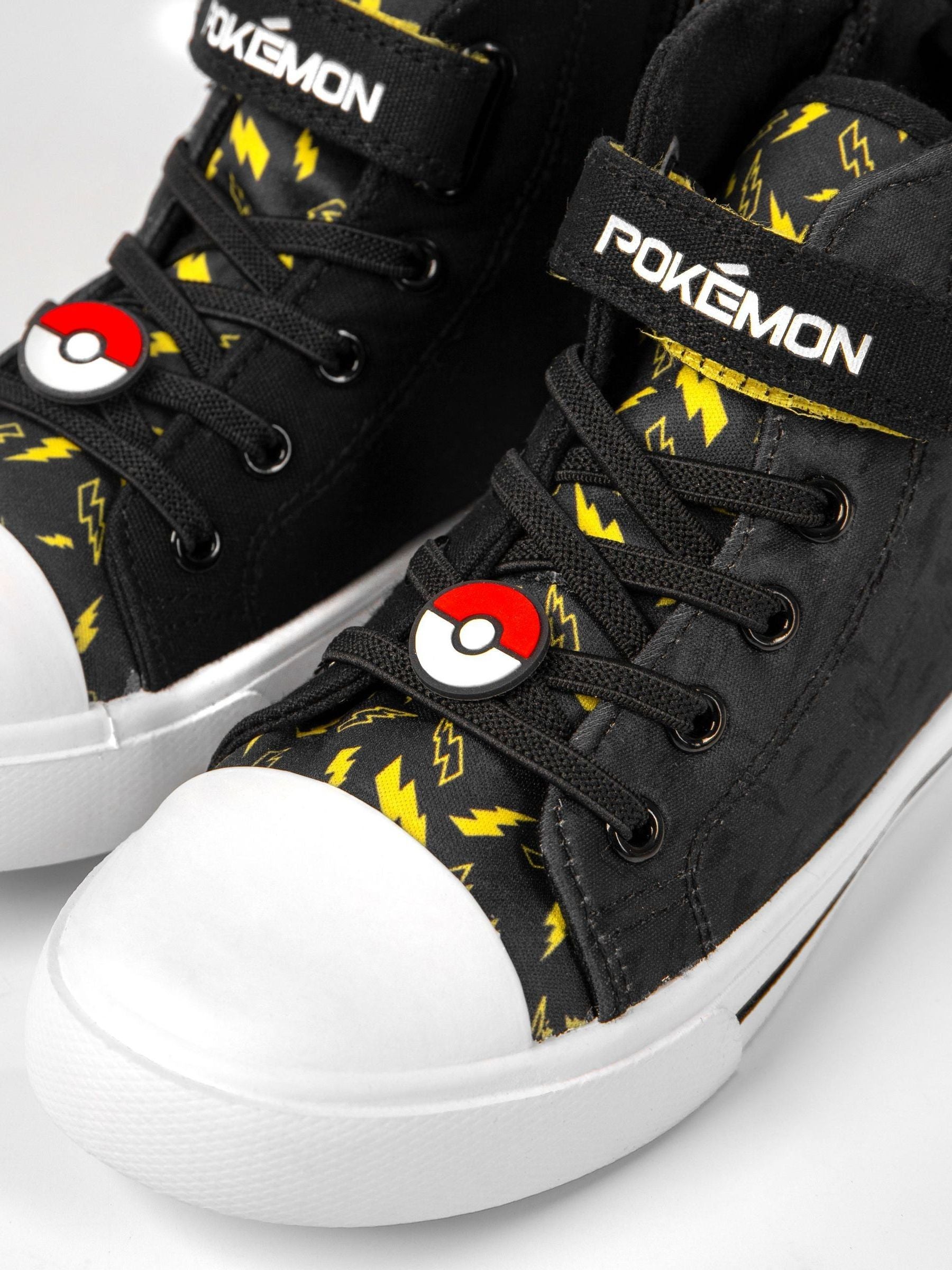 Dsiney Kidz - Vanilla Underground Black Pokemon Pikachu Laced Trainers image 5