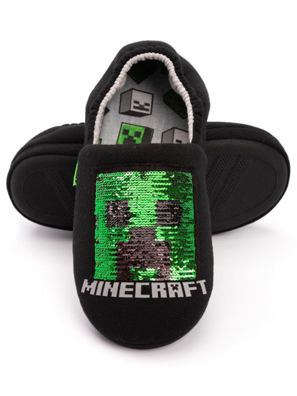 Vanilla Underground Black Minecraft Slippers image 3