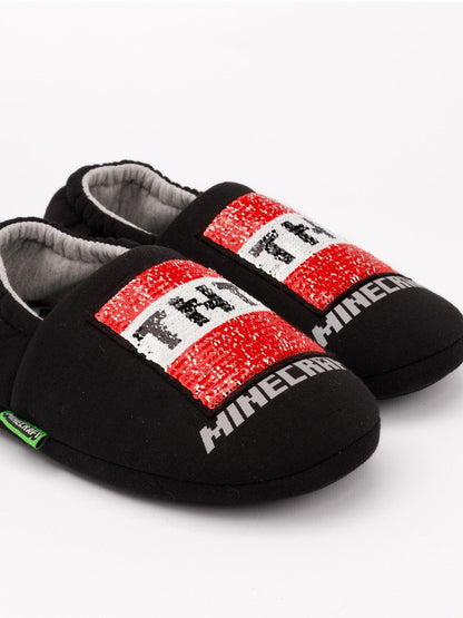 Vanilla Underground Black Minecraft Slippers image 5
