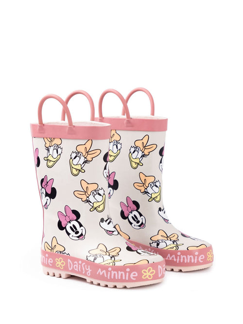 Vanilla Underground Pink Mickey & Pluto Boys Wellies with Handles image 1