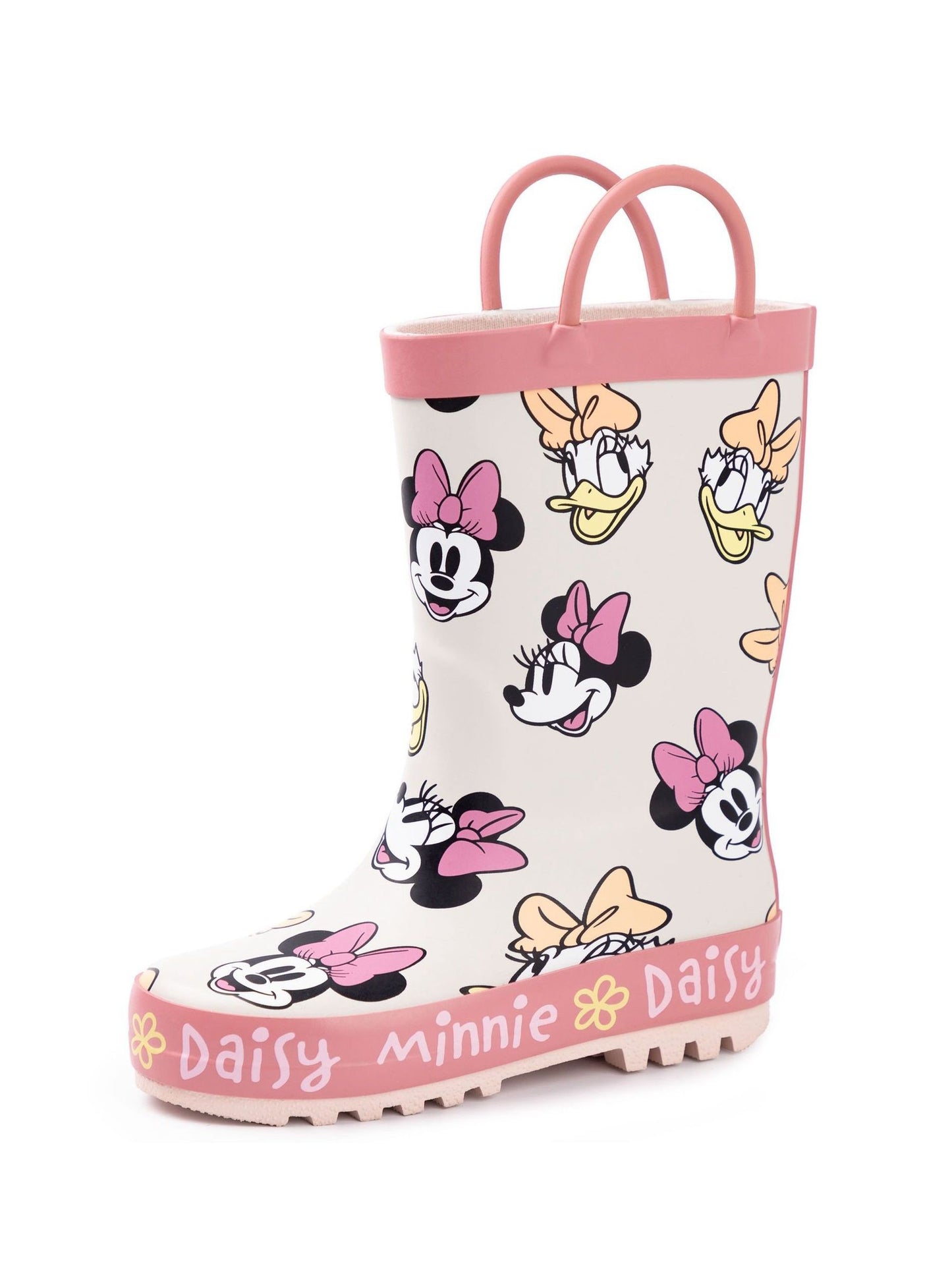 Vanilla Underground Pink Mickey & Pluto Boys Wellies with Handles image 3