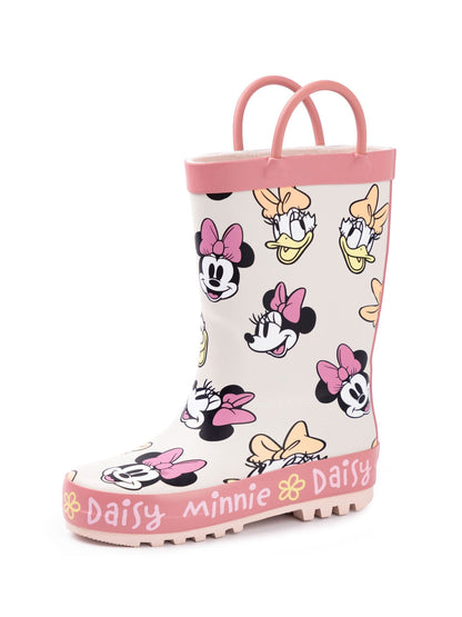Vanilla Underground Pink Mickey & Pluto Boys Wellies with Handles image 3