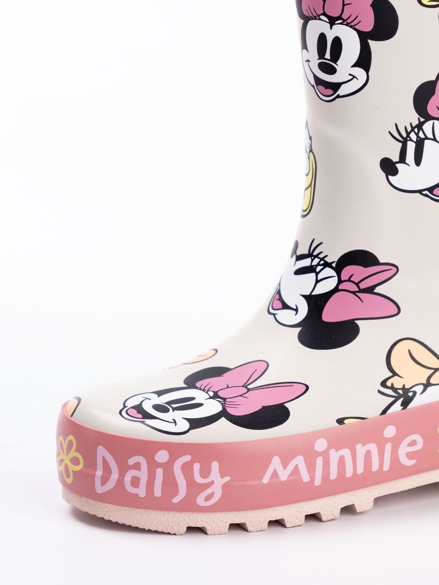 Vanilla Underground Pink Mickey & Pluto Boys Wellies with Handles image 4