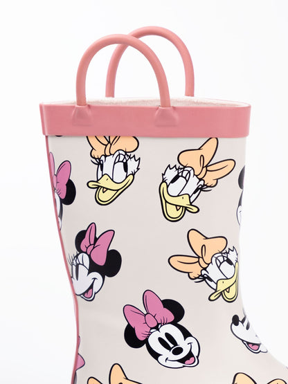 Vanilla Underground Pink Mickey & Pluto Boys Wellies with Handles image 5