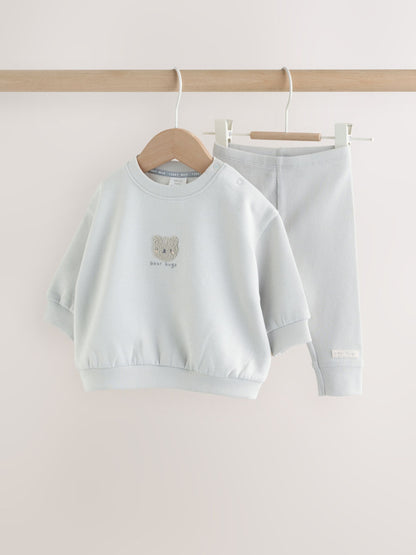Grey Bear Sweat and Leggings Baby Set (0mths-2yrs) image 1