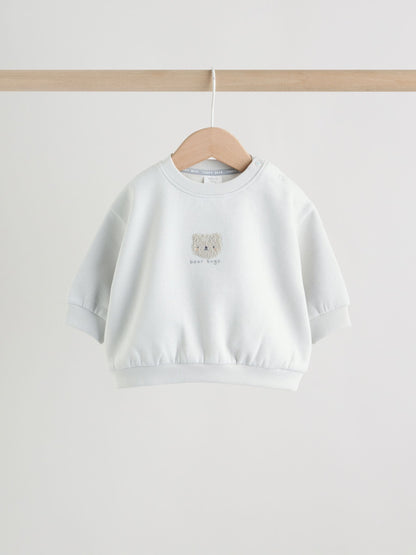 Grey Bear Sweat and Leggings Baby Set (0mths-2yrs) image 3