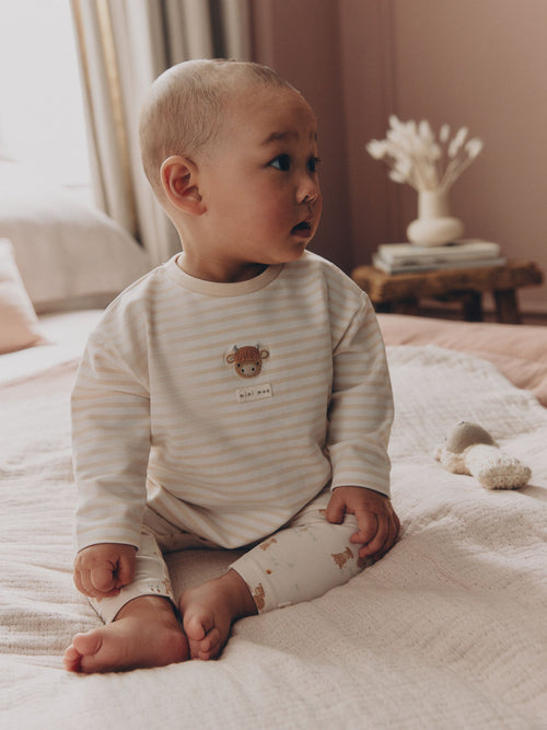Dsiney Kidz - Neutral Hamish Top and Legging Baby Set (0mths-2yrs) image 1