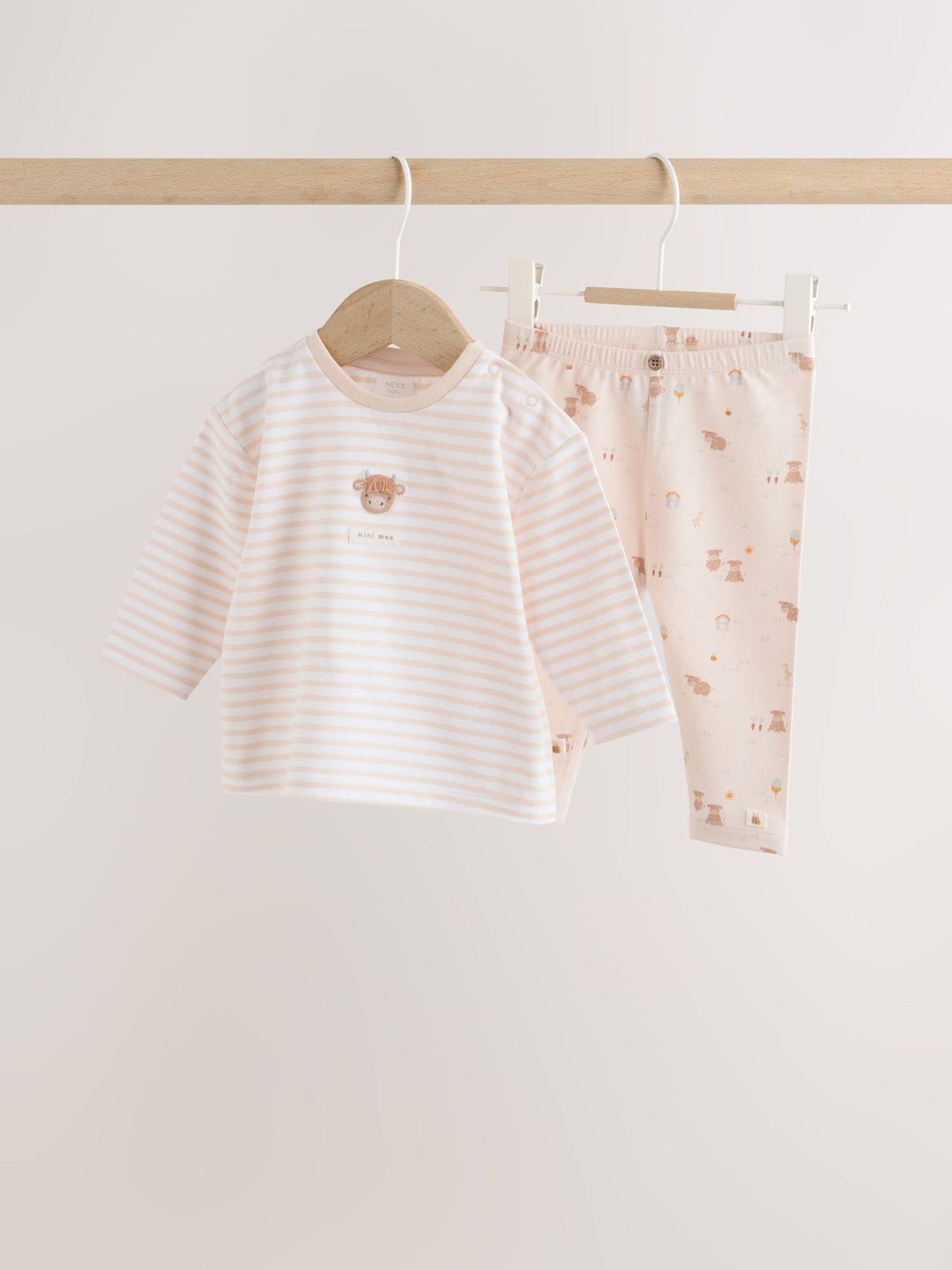 Neutral Hamish Top and Legging Baby Set (0mths-2yrs) image 5