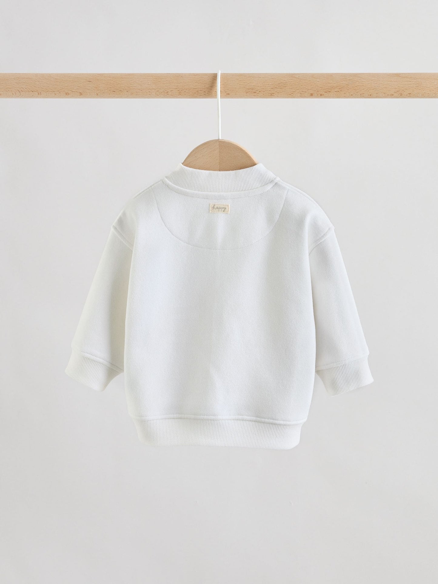 White Jersey Jacket Bodysuit and Leggings 3 Piece Baby Set (0mths-2yrs) image 4