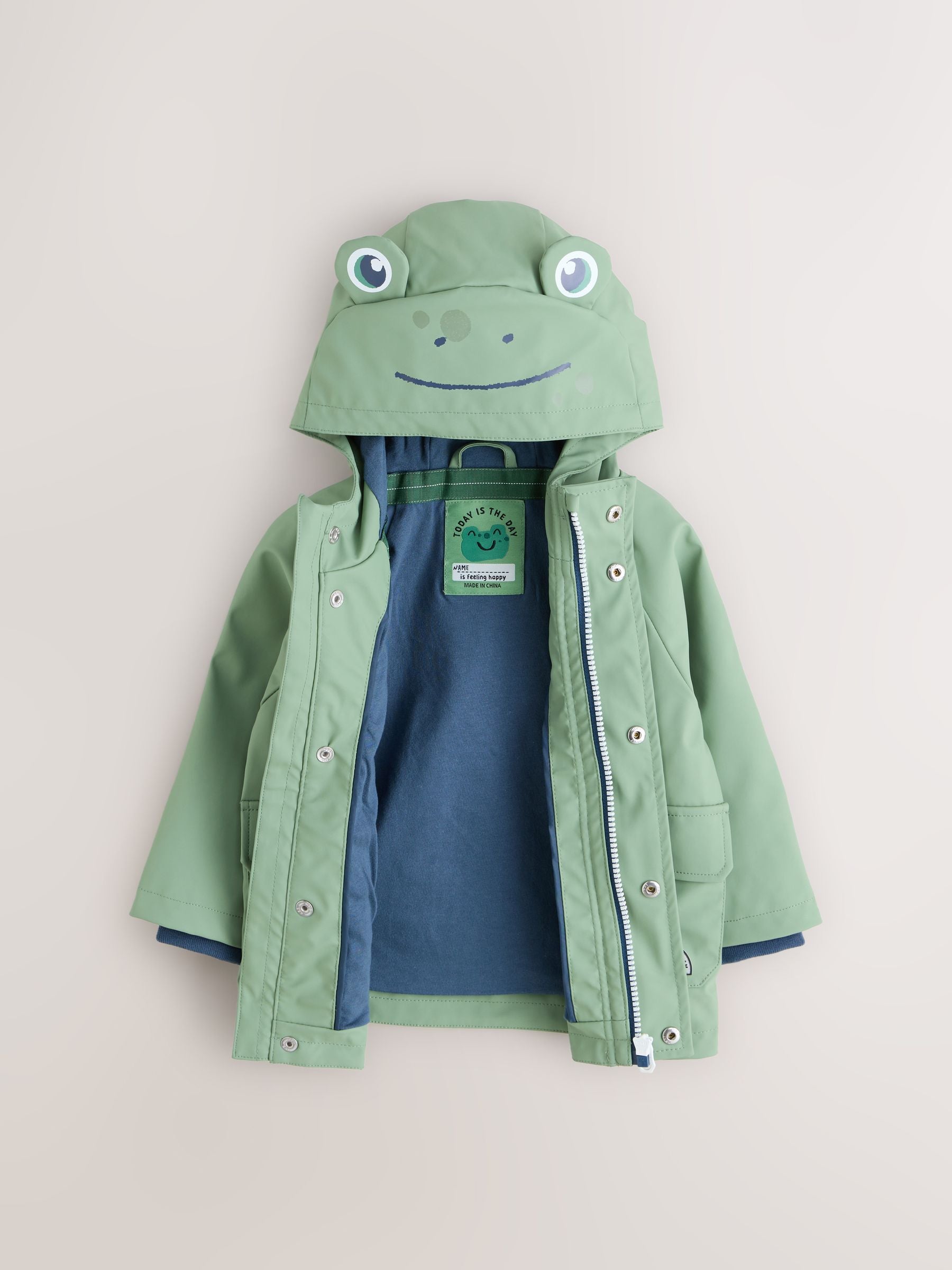 Dsiney Kidz - Green Frog Character Shower Resistant Coat (3mths-7yrs) image 3